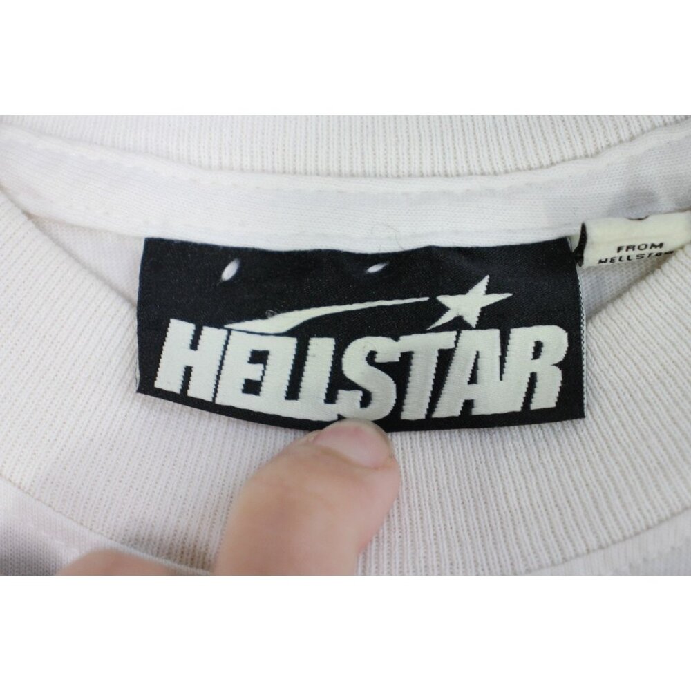 Hellstar Studios Mens Small Basic Cream T-Shirt A… - image 3